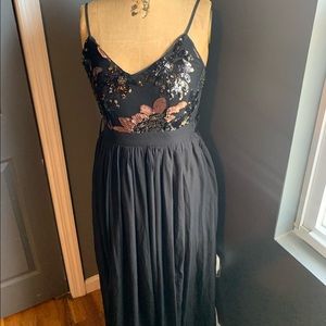 Sold FASHION NOVA Black sequin maxi dress